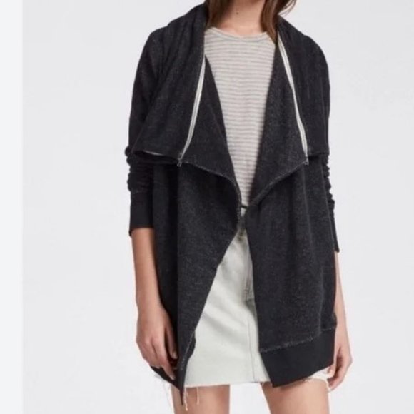 All Saints Mila Dahlia Sweatshirt Cardigan Knit Jacket - Picture 1 of 12